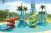 Water Fun Park Kids Water Playground With Fiberglass Spiral Water Slide