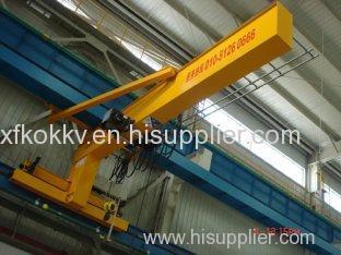 Compacted Frame Wall Traveling Truck Jib Cranes For Fitting & Fabrication Workstation