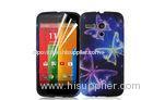 Anti - Scratches Blue Butterfly Printed TPU Cell Phone Case For Motorola Moto G