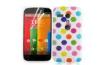 Colorful Polka Dots Soft TPU Gel Motorola Moto G Case with Free Screen Protector