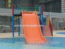 Fiberglass Kids Wide Slide, 5.0m Height Water Park Slides For Pools