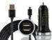 Black Heavy Duty USB Charging Cables For Micro Phone Samsung / HTC / LG