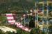 Custom Water Slides, Amusement Park Boomerang Aqua Slide For 2 People