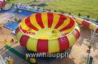 Aqua Park Equipment Fiberglass Water Slides, 19m Height Waterpark Super Bowl For 2 People