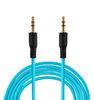 Blue Copper Wire And Braid Auxiliary Audio Speaker Cables 1.5M