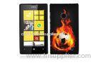 Unique Fire Football Hard Nokia Mobile Phone Cases , Nokia Lumia 520 Covers