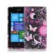 Slim Printed Pink Butterfly Nokia Mobile Phone Cases For Girl , Lumia 520 Cover