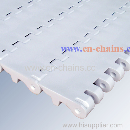 Slat top straight running plastic conveyor belts Flat top B50