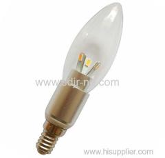 148mm 3w led candle bulb lamp 210lm replace 30w halogen