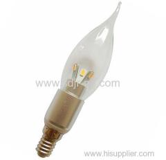 148mm 3w led candle bulb lamp 210lm replace 30w halogen