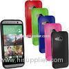 Customized Green Glossy TPU Gel HTC Cell Phone Case for HTC One Mini 2