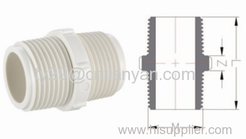 PVC-U THREADED FITTINGS FOR WATER SUPPLY MALE COUPING