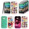 Printed Silicone Soft Back HTC Cell Phone Cover , HTC One M8 Case