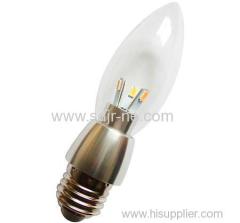 super lumen 3w led candle bulb light e14 e17 lamp holder