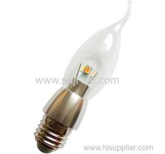 super lumen 3w led candle bulb light e14 e17 lamp holder