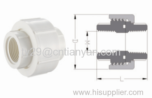 PVC-U THREADED FITTINGS FOR WATER SUPPLY FEMALE UNION