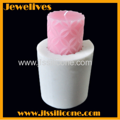 beautiful pattern silicone candle cylinder mold