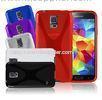 X Line Red Transparent TPU Cell Phone Case For Samsung Galaxy S5 I9600