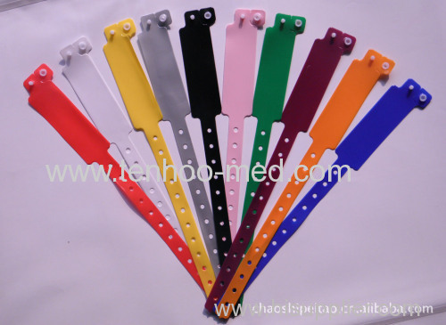 Medical disposable plastic colourful wrist band
