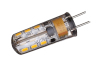 1.5W Silicone G4 LED Lamp with 24pcs Epistar SMD3014 LEDs(AC/DC 12V)