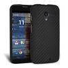 Simple Black Ultra Slim Carbon Fibre Motorola Cell Phone Case , Moto X Cover