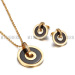 statement necklace Gold Circle pendant jewelry