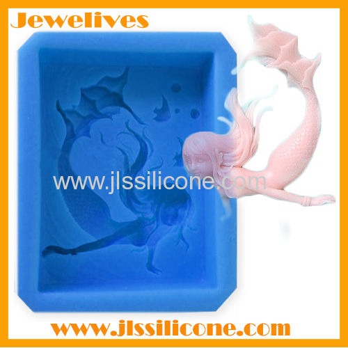 new production silicone chocolate mold mermaid shape