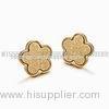 Flower Jewelry Rhinestone Stud Earring