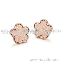 Popular Flower Jewelry Rhinestone Stud Earring