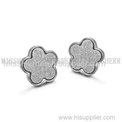 Popular Flower Jewelry Rhinestone Stud Earring