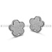 Flower Jewelry Rhinestone Stud Earring