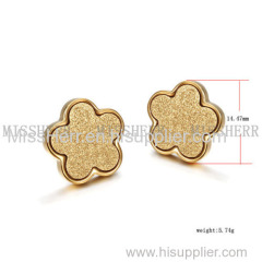 Popular Flower Jewelry Rhinestone Stud Earring