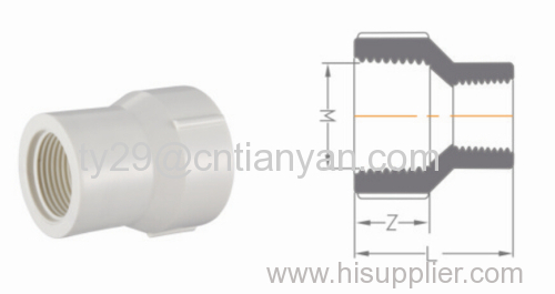 PVC-U THREADED FITTINGS FOR WATER SUPPLY FEMALE REDUCER