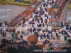 Qingming Shanghe Tu with 6 meters Korea Brand cross stitch finished artificial crafts