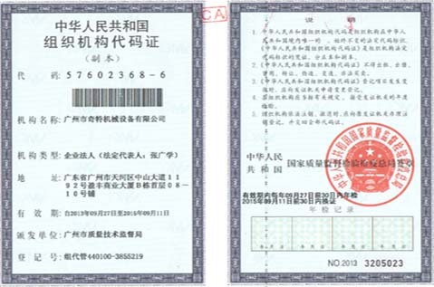 Code certificate