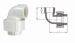 PVC-U THREADED FITTINGS FOR WATER SUPPLY FEMALE UNION ELBOW