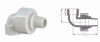 PVC-U THREADED FITTINGS FOR WATER SUPPLY FEMALE & MALE UNION ELBOW