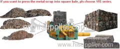 hydraulic metal scrap baler machine without binder