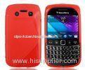 Fashion TPU Gel Blackberry Cell Phone Case Red , Blackberry 9790 Back Cover