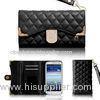 Luxury Leather Wallet Samsung Galaxy Phone Covers , Galaxy S3 S5 Case