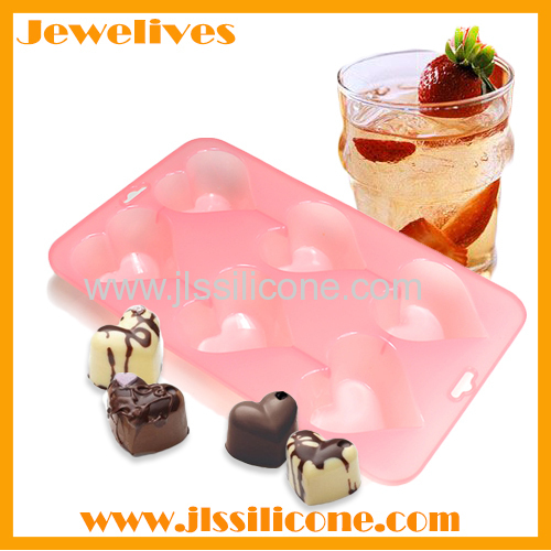 6 cavities silicone chocolate mold