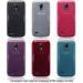 Purple / Black TPU Gel Samsung Cell Phone Cases for Galaxy S4 Mini