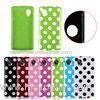 Polka Dots TPU Gel Soft Back LG Cell Phone Covers Skin Shell , Lg Google Nexus 5 Case