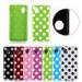 Polka Dots TPU Gel Soft Back LG Cell Phone Covers Skin Shell , Lg Google Nexus 5 Case