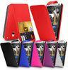 Stylish Red Flip Leather HTC Cell Phone Case With Credit Card Slot For HTC One Mini M4