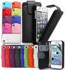Durable Flip Leather Apple Iphone Protective Cases Orange , Iphone 4 / 4s / 5 Cover