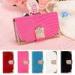 Pink Wallet Style PU iPhone 5 / 5s / 4 / 4s Protetcive Cases With Card Holder