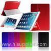 Red Smart Trifold Ultrathin Pu Leather Ipad Protective Case with Stand For IPad Air