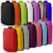 Green Pink PU Leather Pull Tab Pouch Skin Phone Case For IPhone 5 / 5S