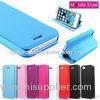 Ultra Thin Pink Leather Flip Iphone 5 Protective Case , Apple Iphone 5s Cover